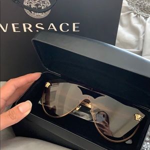 Versace metal framed sunglasses
